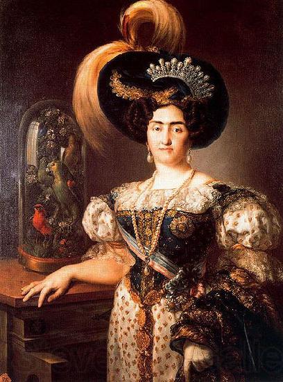 Vicente Lopez y Portana Portrait of Maria Francisca de Assis de Braganca Norge oil painting art